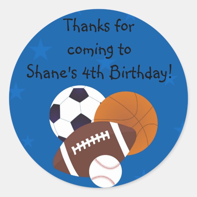 All-Star Runder Aufkleber (Vorderseite)