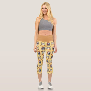 All-Star Spirit: Klassische Baseball-Essentials Sp Capri Leggings