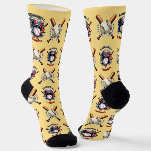 All Star Spirit: Klassischer Baseball Essentials S Socken (Gewinkelt)