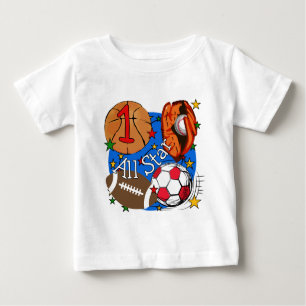 All Star-Sport-1. Geburtstags-T-Shirts und Baby T-shirt