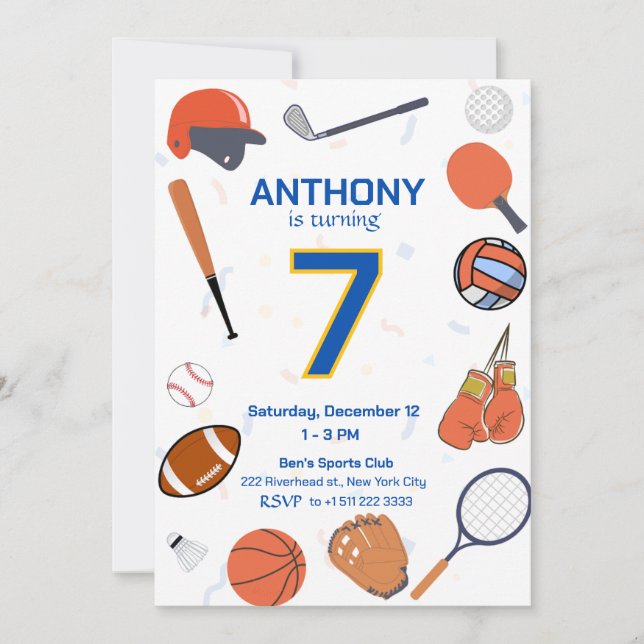 All-Star-Sport-Bash 3 Einladung (Vorderseite)