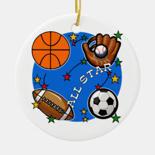 All Star-Sport-T-Shirts und Geschenke Keramik Ornament