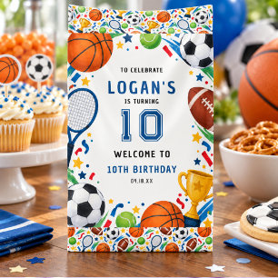 All Star Sports 10. Geburtstag   Jungenparty Banner