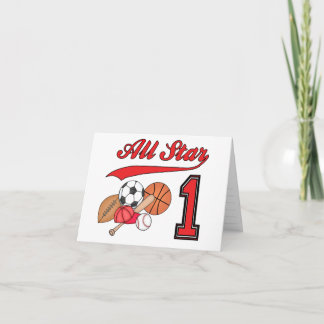 All Star Sports 1. Geburtstag Einladung