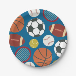 All-Star Sports - Geburtstagspapier-Teller Pappteller