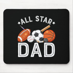All-Star-Vater des Geburtstagsjungen Sketll Fußbal Mousepad