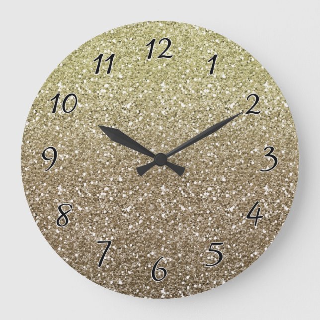 All That Glitters Große Wanduhr (Vorderseite)