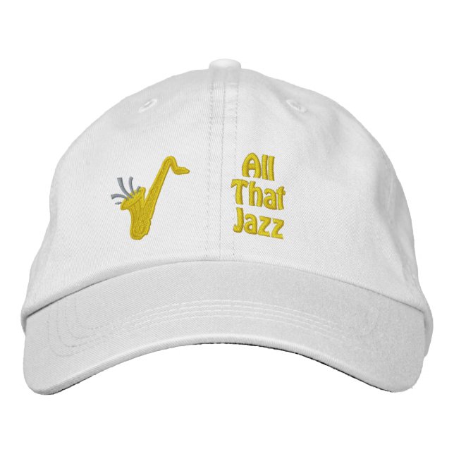 All that Jazz bestickte Mütze Baseballkappe (Vorderseite)