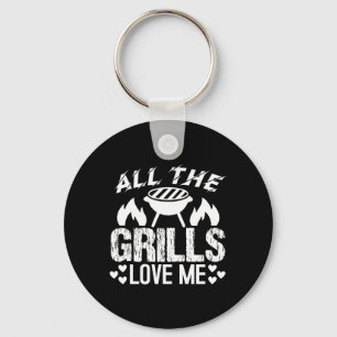 All The Grills BBQ-Enthusiast-Humor Schlüsselanhänger