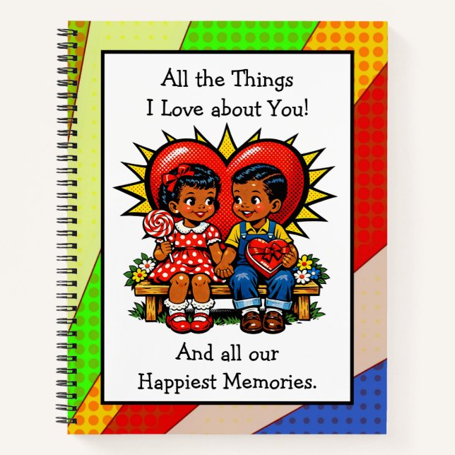 All The Things I love About You  Valentine Notizbuch (Vorderseite)