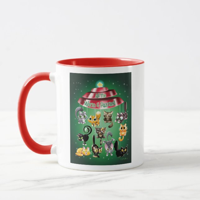 ALL THE WARM & FUZZIES von Jeff Willis Art Tasse (Links)