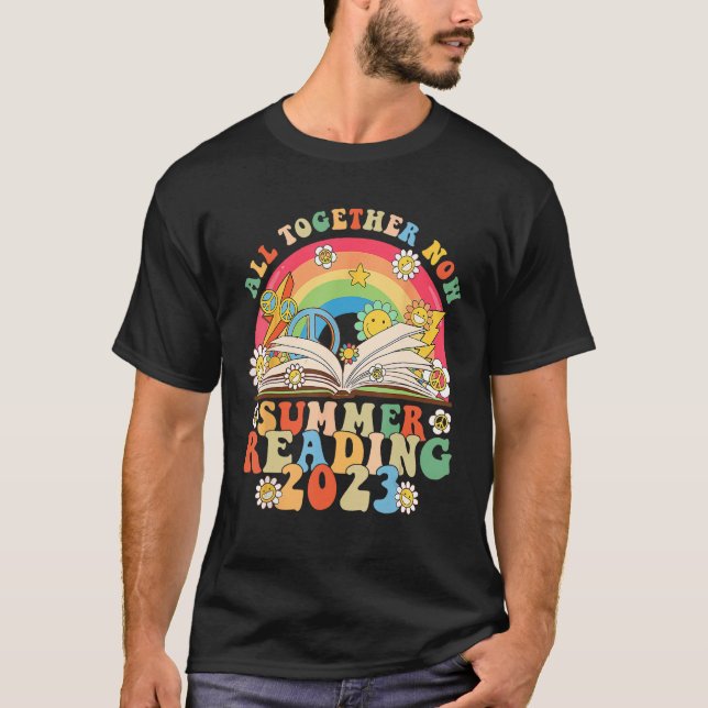 All Together Now Summer Reading 2023 Library Books T-Shirt (Vorderseite)