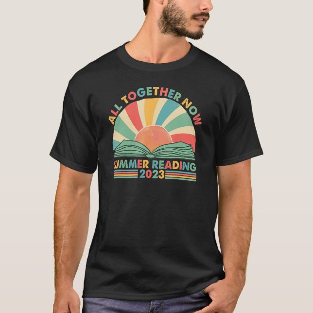 All Together Now Summer Reading 2023 Retro Sun Boo T-Shirt (Vorderseite)