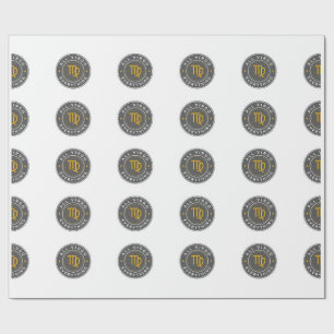 All Virgo Everything Signatur-Muster-Wrap-Papier Geschenkpapier
