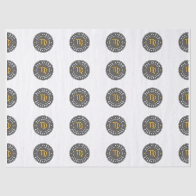 All Virgo Everything Signature-Muster-Verpackung P Seidenpapier (Vorderseite)