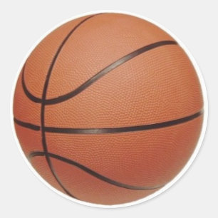 All-Weltbasketballaufkleber Runder Aufkleber