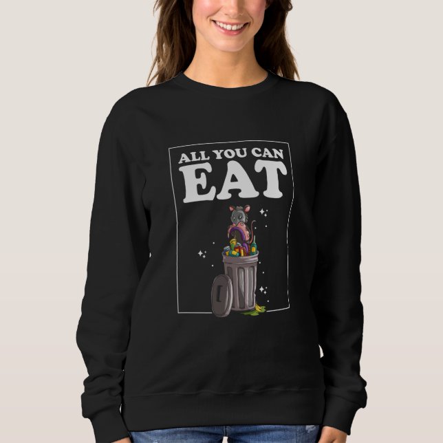 All you can eat on Wheels for Opossum and Possum Sweatshirt (Vorderseite)