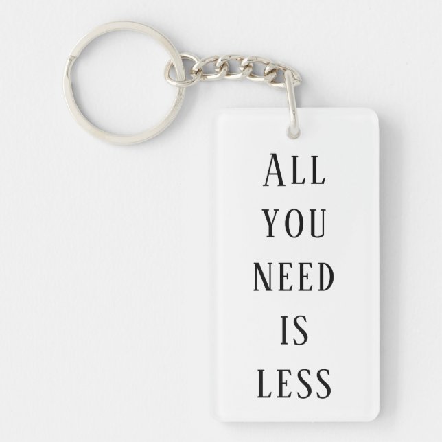 All you need is less schlüsselanhänger (Vorderseite)