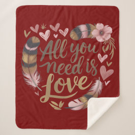 All You Need Is Love – A Gentle Boho Whisper Sherpadecke