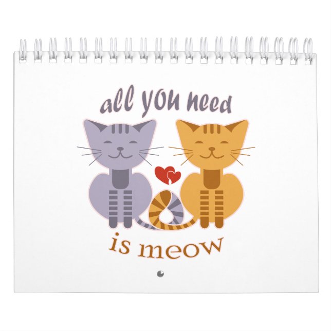 All you need is meow Valentine cats Kalender (Titelbild)