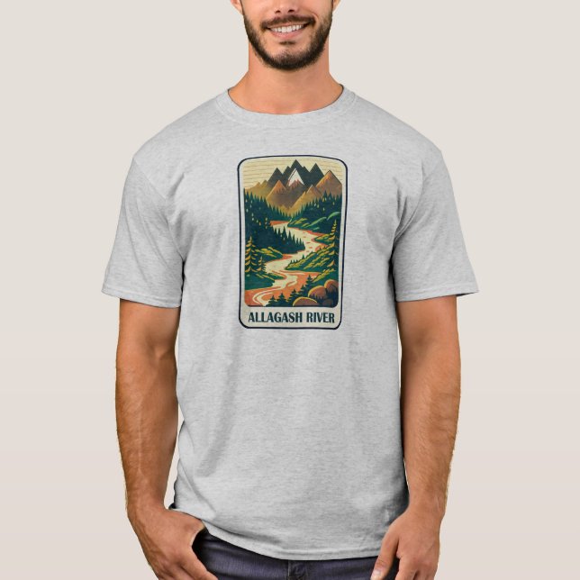 Allagash River Maine Colors T-Shirt (Vorderseite)