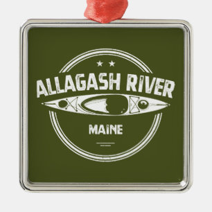 Allagash River Maine Kayak Ornament Aus Metall