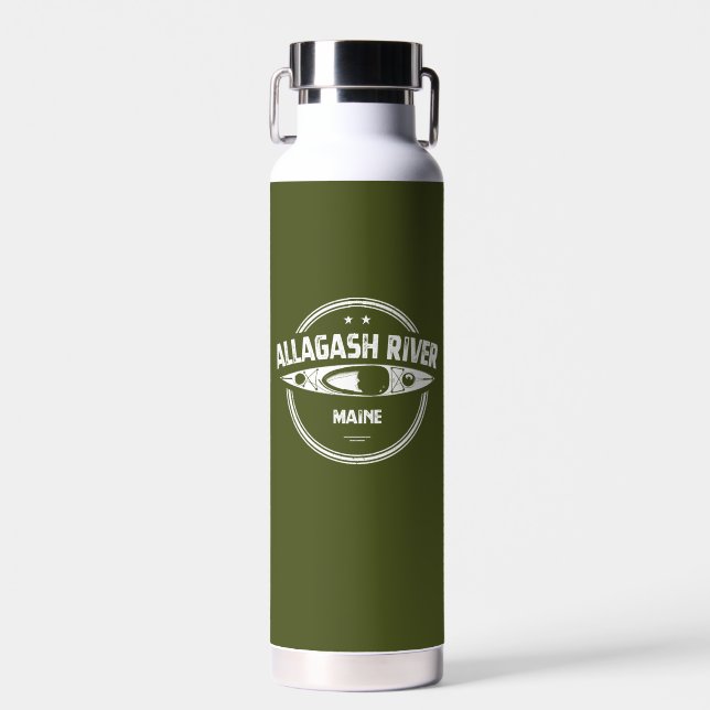 Allagash River Maine Kayak Trinkflasche (Vorne)