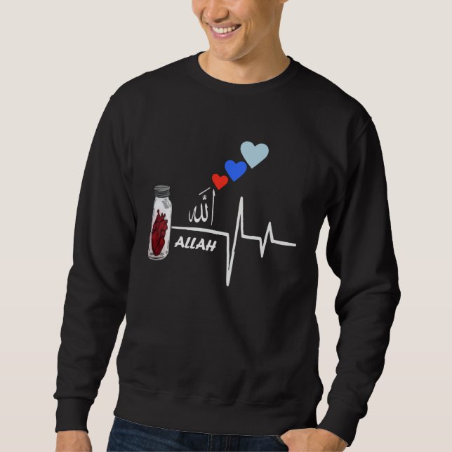 ALLAH HEART FOR MUSLIM PEOPLE  for ramadan and eid Sweatshirt (Vorderseite)