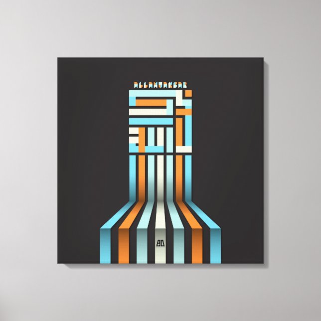 ALLAHUAKBAR LEINWANDDRUCK (Vorderseite)