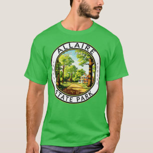 Allaire Staat Park New Jersey Reisen Art Abzeichen T-Shirt