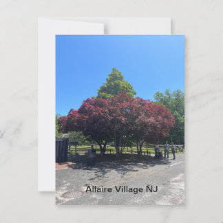 Allaire Village NJ Postkarte