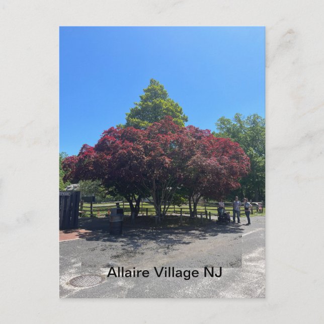 Allaire Village NJ Postkarte (Vorderseite)