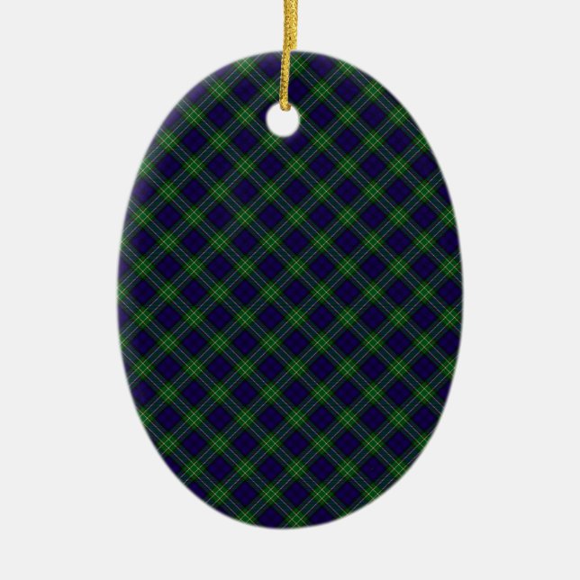 Allan Clan Tartan Designed Print Keramikornament (Vorne)