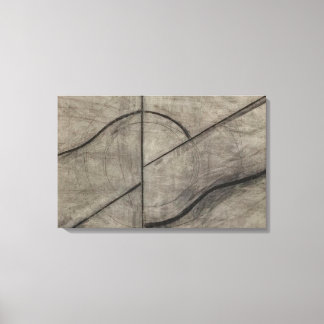 Allan Kaprow - Zeichnend auf der Grundlage des Ate Leinwanddruck