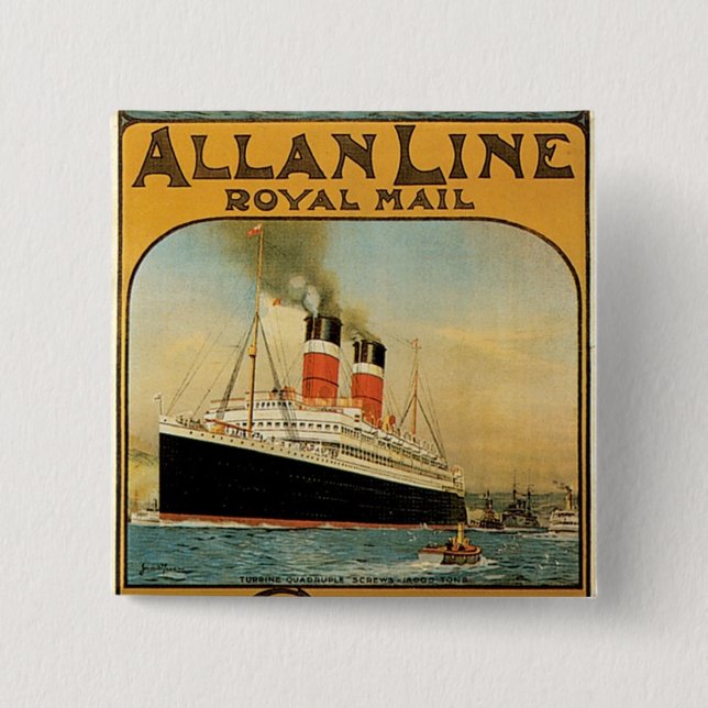 Allan Line Button (Vorderseite)