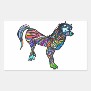 Allan Rechteckiger Aufkleber