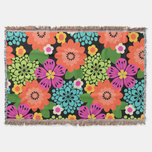 Allana Garden Hawaiian Graphic Floral - Black Decke