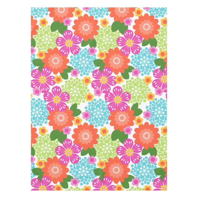 Allana Garden Hawaiian Graphical Floral - Brights Tischdecke (Vorderseite)