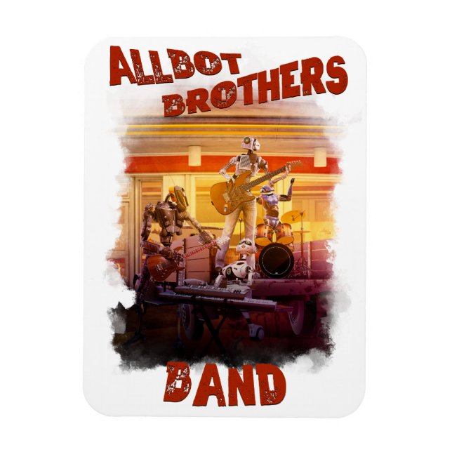 Allbot Brothers Band von Bobs Saucer Repair Magnet (Vertikal)