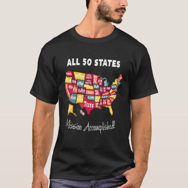 Alle 50 Staaten - Mission erfüllt Momento für Männ T-Shirt (Vorderseite)