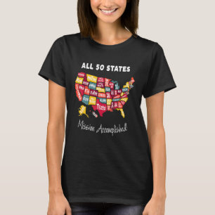 Alle 50 Staaten - Mission erfüllt Momento für Männ T-Shirt