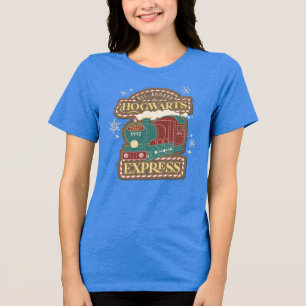Alle Aboard auf dem HOGWARTS™-Express-Weihnachtspl Tri-Blend Shirt