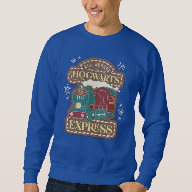 Alle Aboard dem HOGWARTS™-Express-Weihnachtscookie Sweatshirt (Vorderseite)