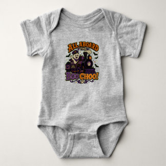 Alle Aboard der Boo Choo! Baby Strampler