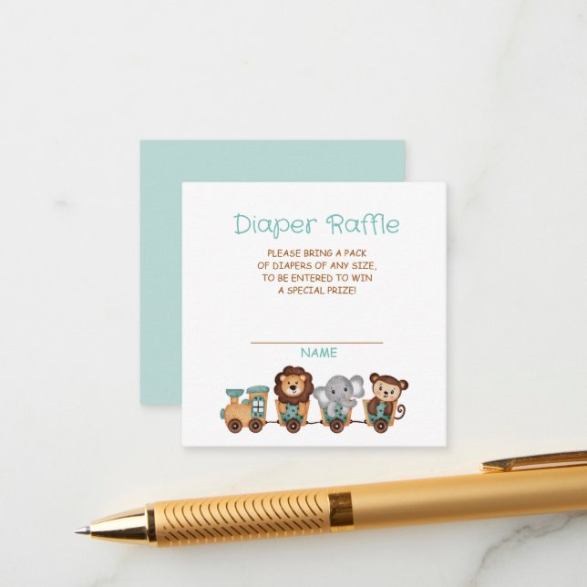 ALLE ABOARD-Zugverbindung Fiesta Windleranlage Begleitkarte (Vorderseite/Rückseite Beispiel)