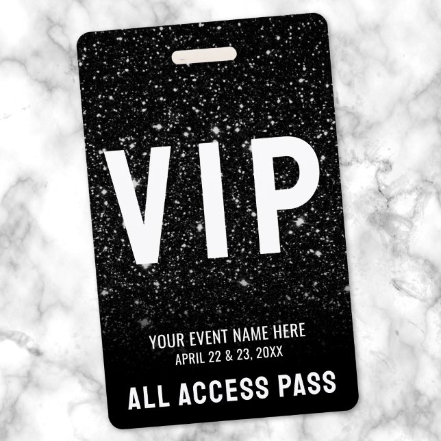 Alle Access Pass Schwarz-weiß Event VIP Ausweis (All Access Pass Black White Event VIP Badge)