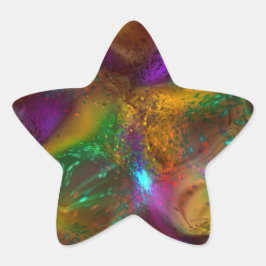 Alle Agar Abstrakt Stern-Aufkleber