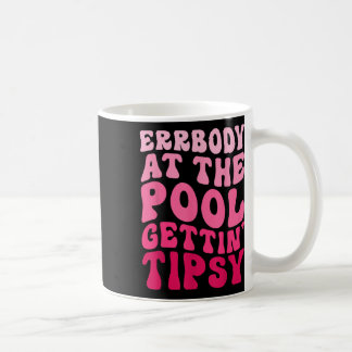Alle am Pool werden beschwipst Retro Groovy Essen Kaffeetasse