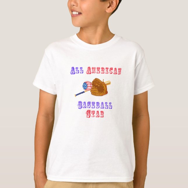 Alle American Baseball T - Shirt Template (Vorderseite)