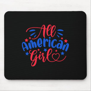 Alle American Girl Independence Day 4. Juli USA Fl Mousepad